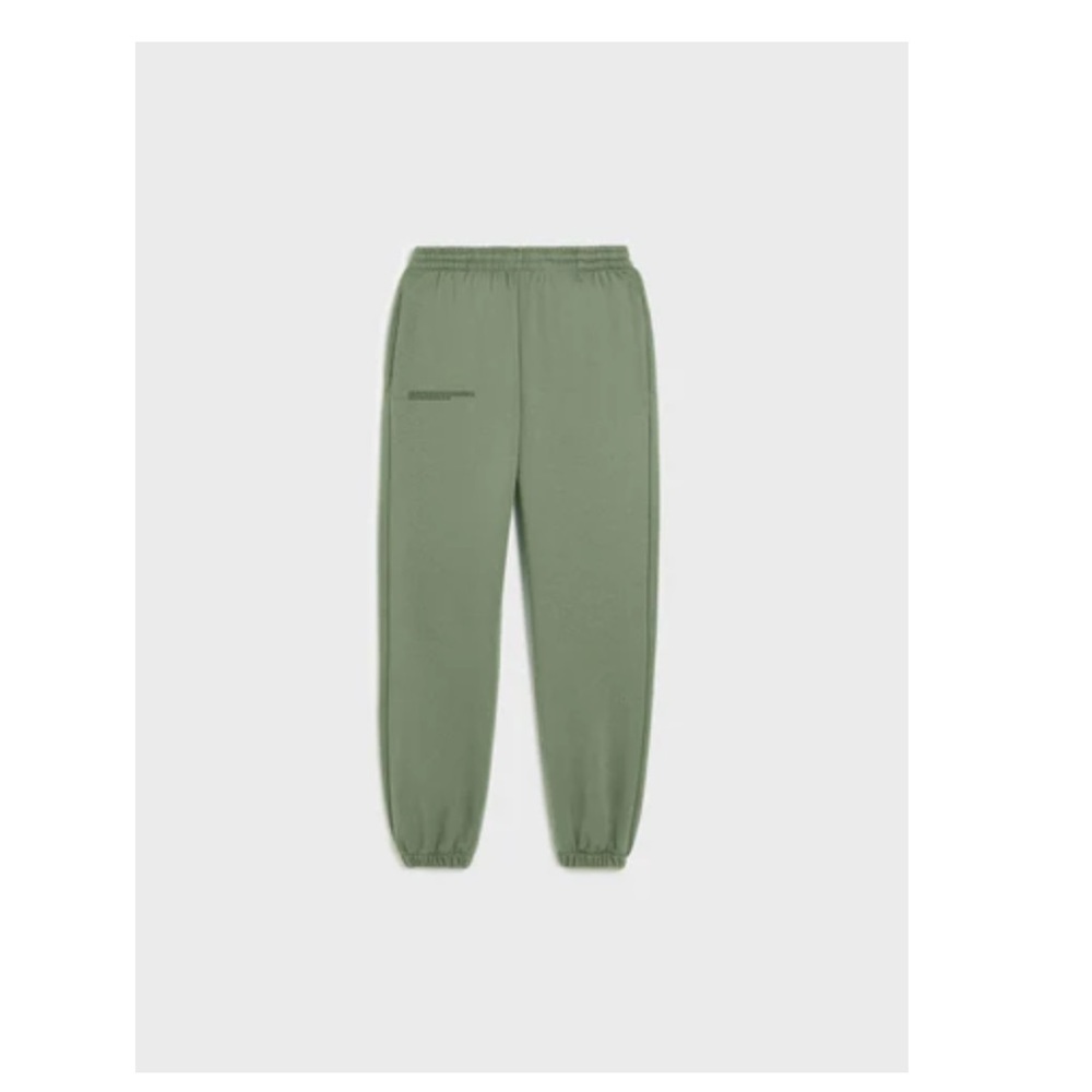 Organic cotton khaki track pants